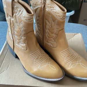 NIB | Free People Women's‎ Pistol Cowboy Boot Coconuts by Matisse Caramel Sz 6